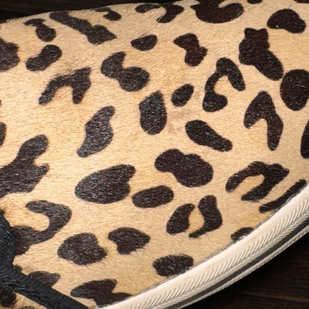 Keds x Kate Spade New York Double Decker Leopard Print Calf  Slip on sneakers 9 - Picture 8 of 16